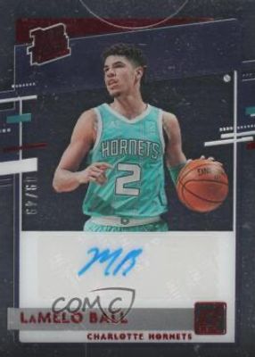 2020 Clearly Donruss #RRA-LMB Clearly Rated Rookie Autographs - Red /49