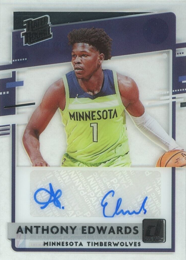 Anthony Edwards 2020 Clearly Donruss #RRA-ANT Clearly Rated