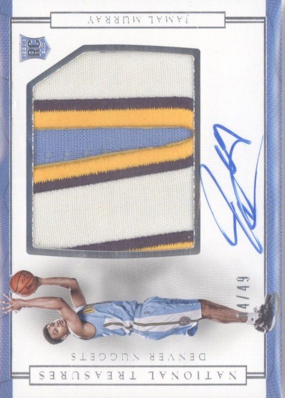 Jamal Murray 2016 National Treasures #160 Rookie Patch Auto Horizontal /49 Rookie BGS 9.5