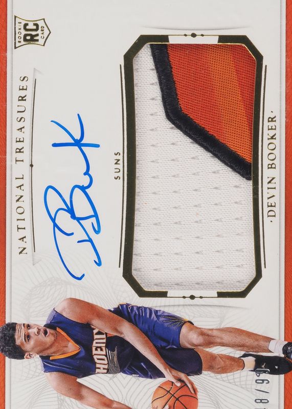 Devin Booker 2015 National Treasures #113 Rookie Patch Auto /99 SGC 10