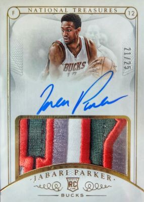 2014 National Treasures #102 Rookie Patch Auto - Gold /25