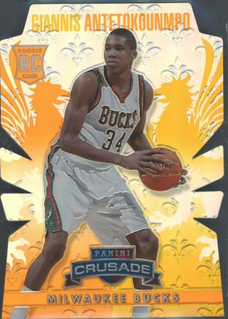 Giannis Antetokounmpo 2013 Crusade #61 Crusade Orange Die-Cut /99