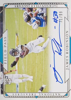 2020 National Treasures #FP-JR Rookie Signatures Field Pass /99