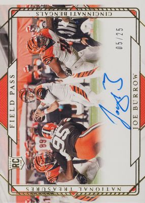 2020 National Treasures #FP-JB Rookie Signatures Field Pass - Gold /25