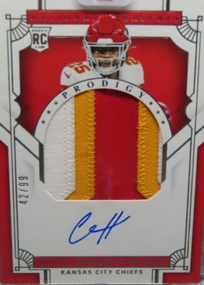 2020 National Treasures #PPA-CH Prodigy Patch Autographs (/99)