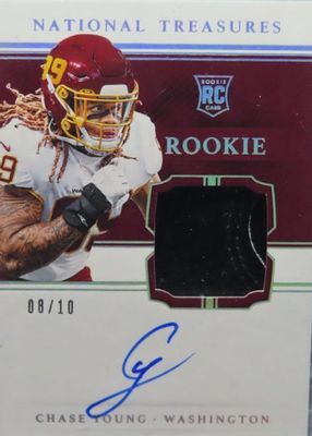 2020 National Treasures #RGS-CY Rookie Gloves Signatures - Holo Silver /10