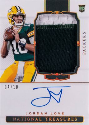 2020 National Treasures #159 Rookie Patch Auto - Holo Gold /10