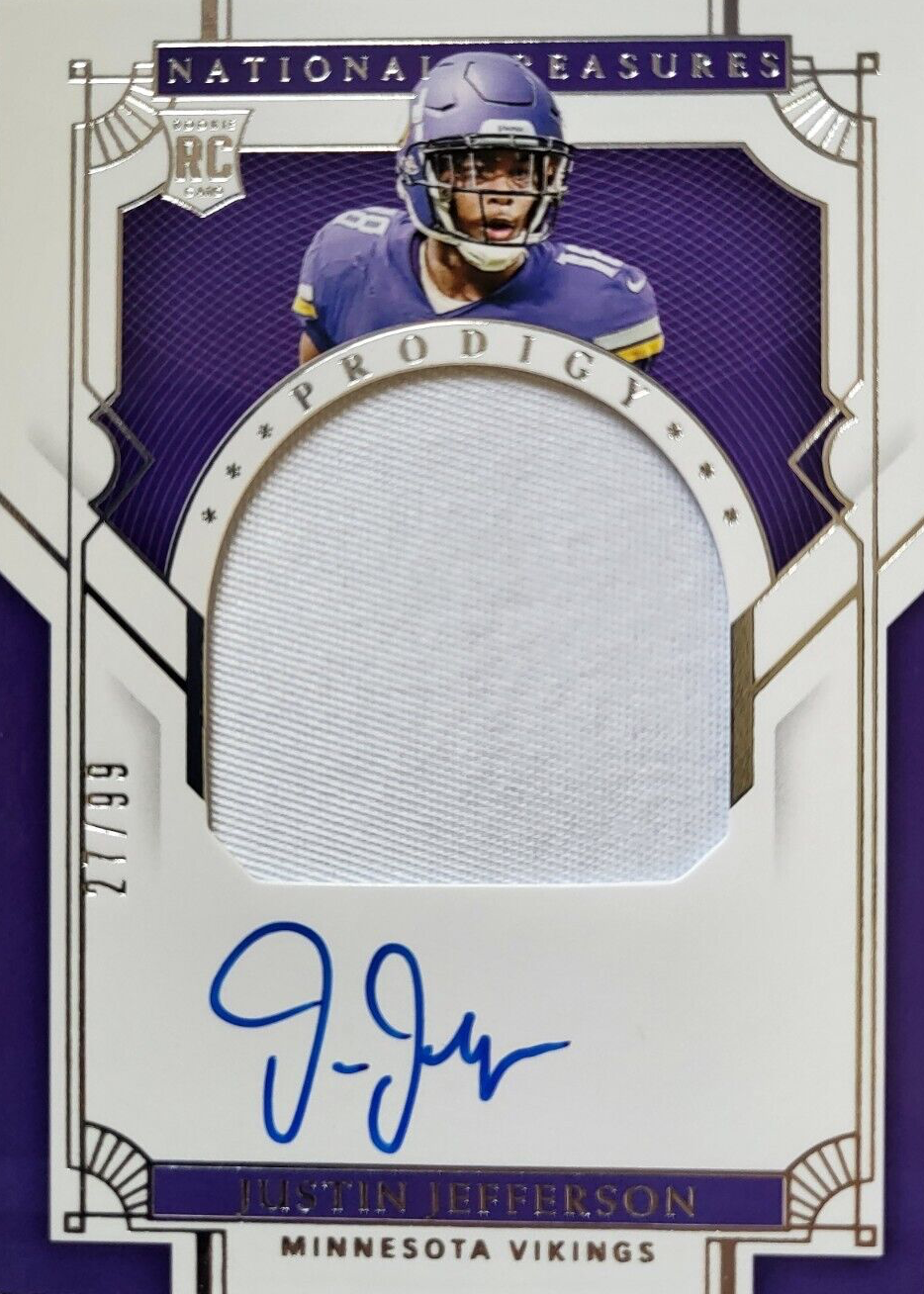 Justin Jefferson 2020 National Treasures #PPA-JUJ Prodigy Patch