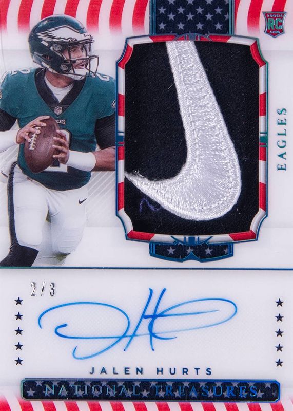 thumbnail image 2 of 2020 PANINI CONTENDERS OPTIC JALEN HURTS ROOKIE TICKET AUTO EAGLES RC 2 of 10