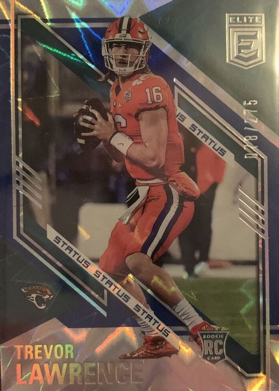 Trevor Lawrence 2021 Elite #101 Status Explosion /275 Rookie BGS 10 PRISTINE