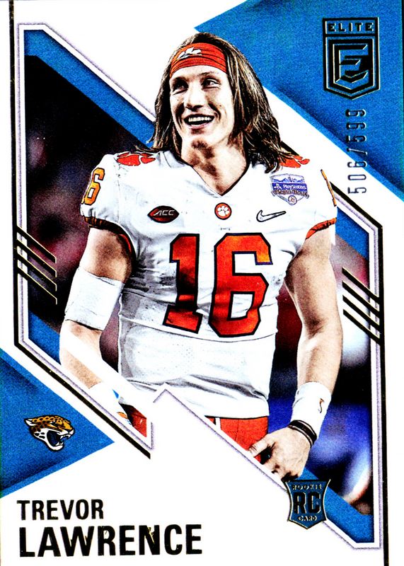 Trevor Lawrence 2021 Elite #176 Variation Rookie /599 RAW