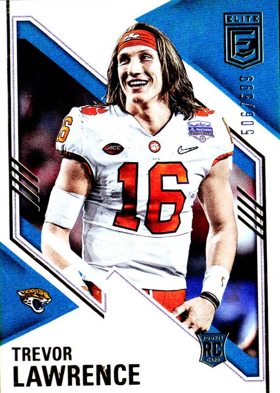 Trevor Lawrence 2021 Elite #176 Variation Rookie /599 Rookie SGC 9