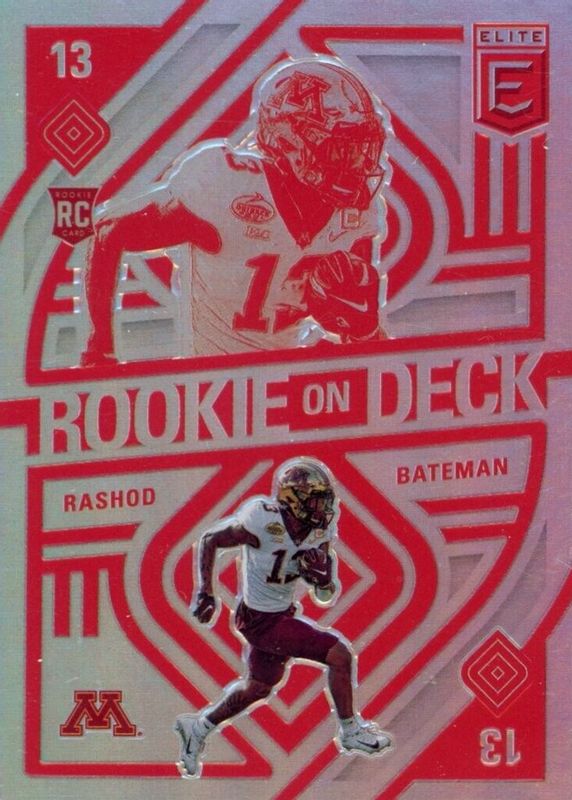 Rashod Bateman 2021 Elite #RD15 Rookie on Deck Rookie PSA 10