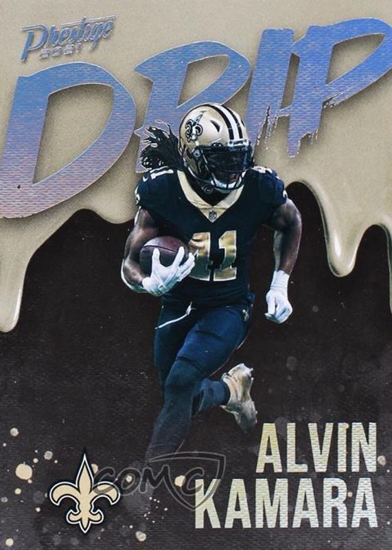 Alvin Kamara 2021 Prestige #ND-AK NFL Drip /(SSP) BGS 9.5