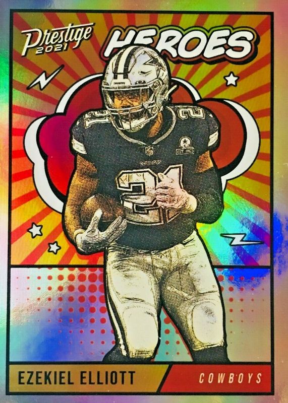 Ezekiel Elliott 2021 Prestige #13 Heroes RAW