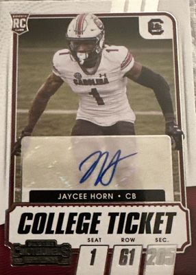 2021 Contenders Draft Picks #212 College Ticket Auto