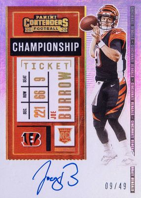 2020 Contenders #101 Rookie Ticket Auto - Championship Ticket /49