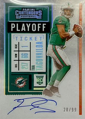 2020 Contenders #103 Rookie Ticket Auto - Playoff Ticket /99