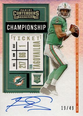 2020 Contenders #103 Rookie Ticket Auto - Championship Ticket /49