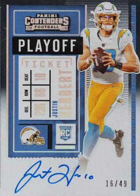 2020 Contenders #104 Rookie Ticket Auto - Playoff Ticket /99