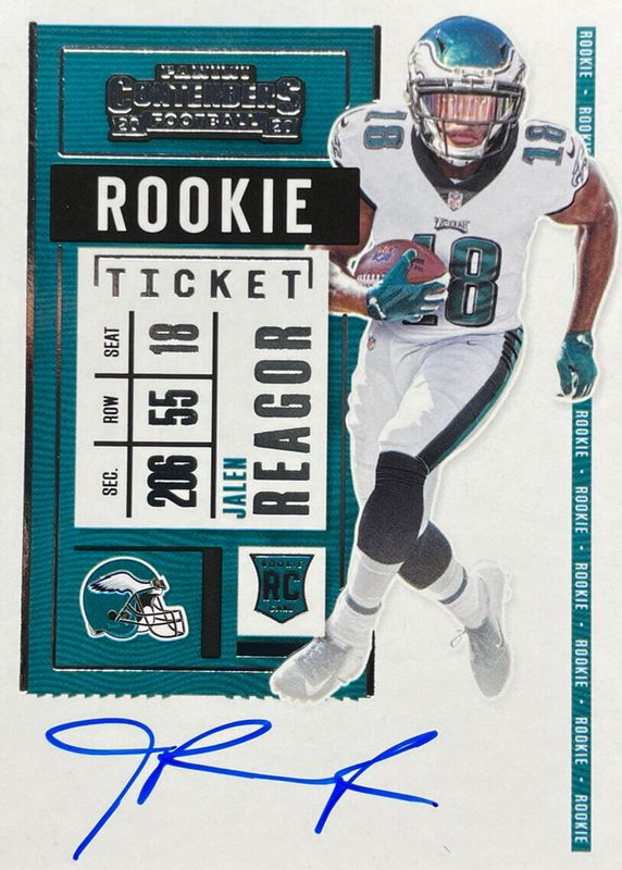 Jalen Reagor 2020 Contenders #108 Rookie Ticket Auto Variation Rookie PSA 10