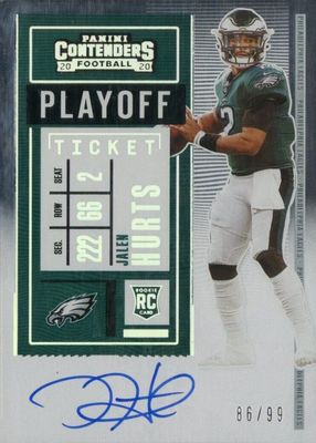 2020 Contenders #122 Rookie Ticket Auto - Playoff Ticket /99