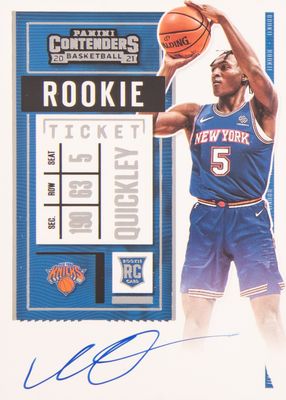 2020 Contenders #114 Rookie Ticket Auto Variation (Blue Jersey)