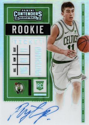 2020 Contenders #124 Rookie Ticket Auto - Premium (Green Jersey)