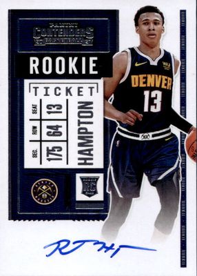 2020 Contenders #104 Rookie Ticket Auto Variation (Blue Jersey)