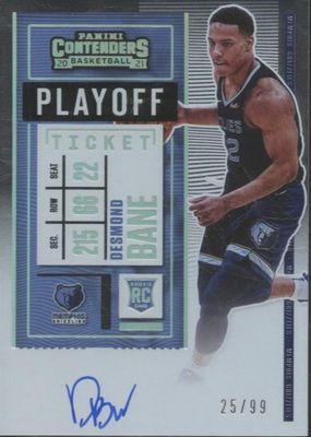 2020 Contenders #116 Rookie Ticket Auto - Playoff /99 (Blue Jersey)