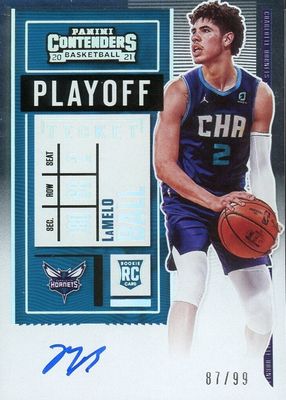2020 Contenders #125 Rookie Ticket Auto - Playoff Ticket /99 (Purple Jersey)