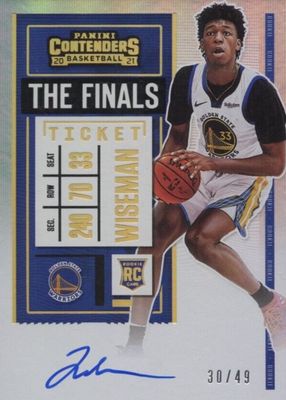 2020 Contenders #115 Rookie Ticket Auto - Finals Ticket /49 (Running)