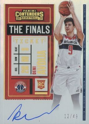 2020 Contenders #137 Rookie Ticket Auto - Finals Ticket /49 (Shooting)