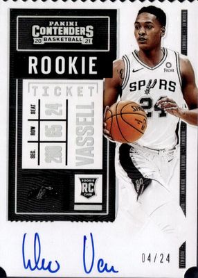 2020 Contenders #119 Rookie Ticket Auto Variation - Ticket Stub (/24 - White Jersey)
