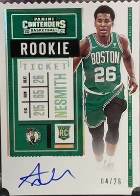 2020 Contenders #101 Rookie Ticket Auto Variation - Ticket Stub (/26 - Facing Forward)