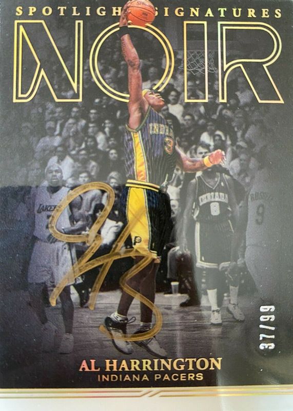 Al Harrington 2020 Noir Spotlight Signatures /99 RAW