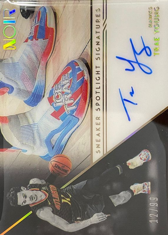 Trae Young 2020 Noir #SSP-TRY Sneaker Spotlight Signatures /99 RAW