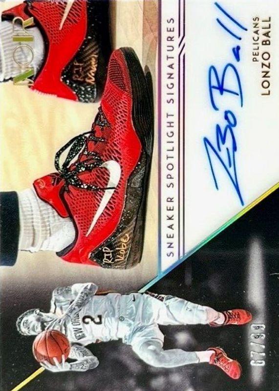 Lonzo Ball 2020 Noir #SSP-LBL Sneaker Spotlight Signatures /99 RAW