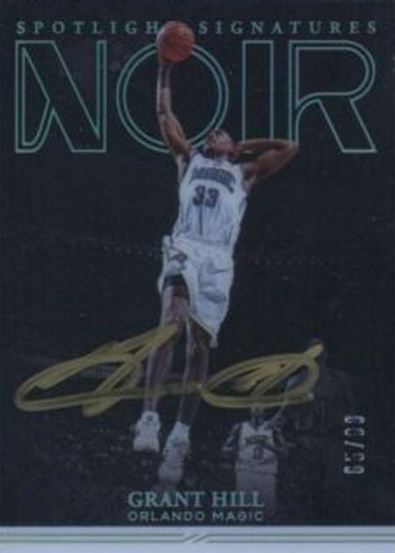 Grant Hill 2020 Noir Spotlight Signatures /99 RAW