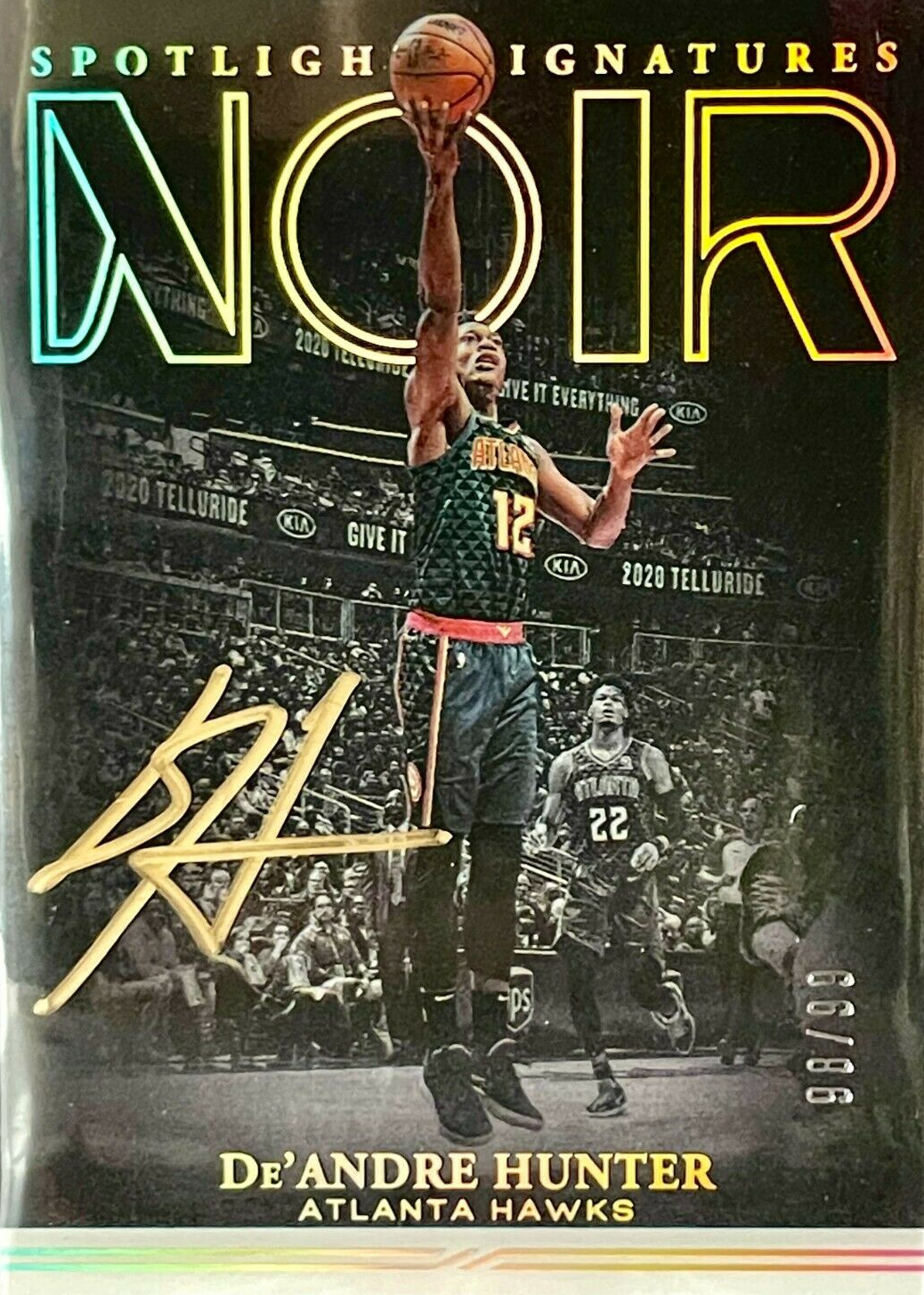 De'Andre Hunter 2020 Noir Spotlight Signatures /99 Price