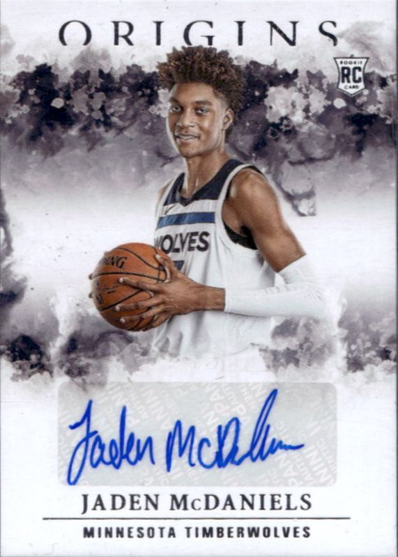 Jaden McDaniels 2020 Origins #RA-MCD Rookie Autographs Rookie SGC 10