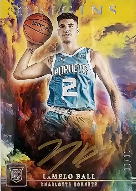 LaMelo Ball 2020 Origins #OA-BAL Origins Autographs - Gold Ink /10 Rookie RAW