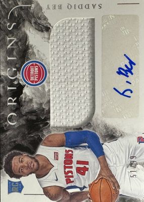 2020 Origins #RJA-SAD Rookie Jersey Autographs /99