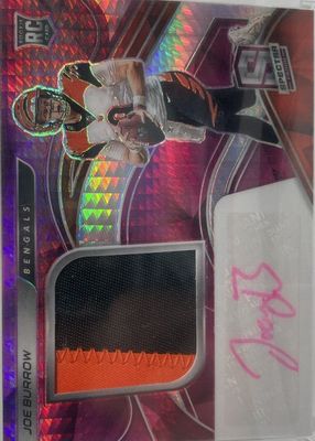 2020 Spectra #201 Rookie Patch Auto - Neon Pink /25