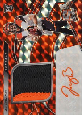 2020 Spectra #201 Rookie Patch Auto - Neon Orange /15