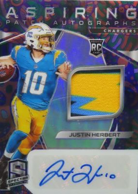 2020 Spectra #2 Aspiring Patch Autographs - Psychedelic /5