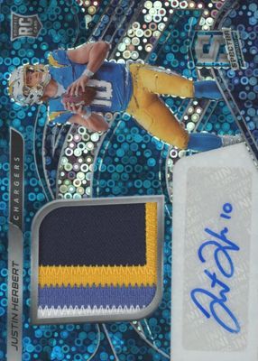 2020 Spectra #203 Rookie Patch Auto - Neon Blue /60