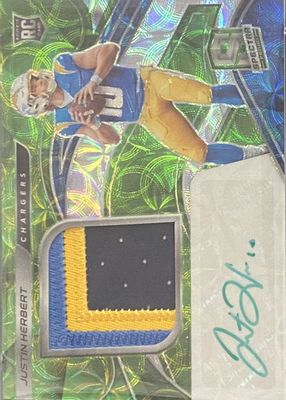 2020 Spectra #203 Rookie Patch Auto - Neon Green /50