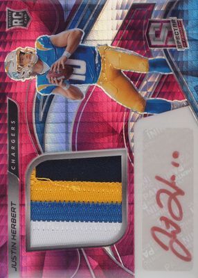 2020 Spectra #203 Rookie Patch Auto - Neon Pink /25