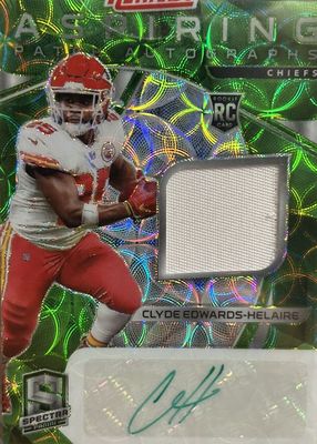 2020 Spectra #11 Aspiring Patch Autographs - Neon Green (/50)